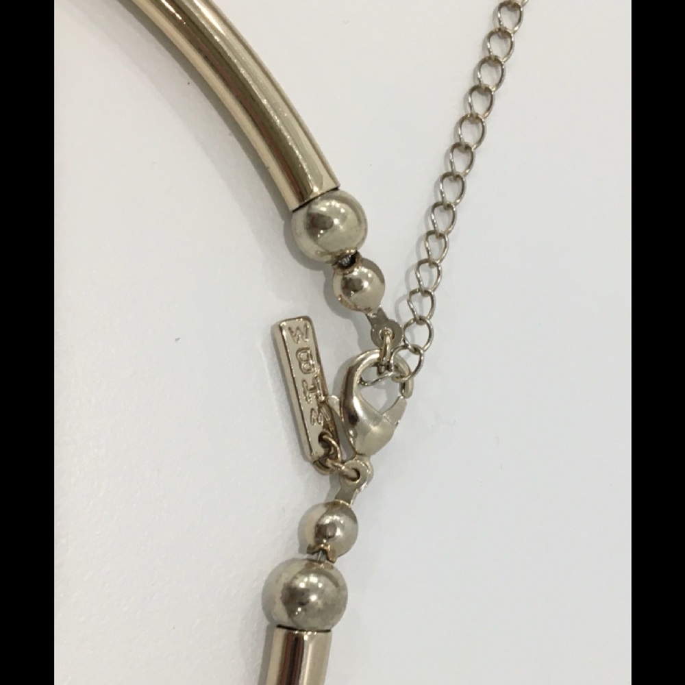 WHITE HOUSE BLACK MARKET Goldtone Statement Necklace - Picture 3 of 4